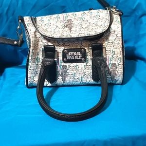 StarWars cross body purse with pocket/strap/handles - DarthVader & StormTroopers